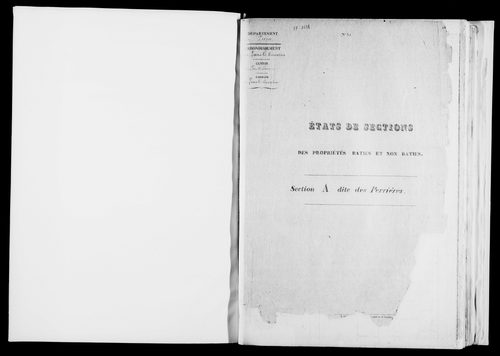 État de sections.