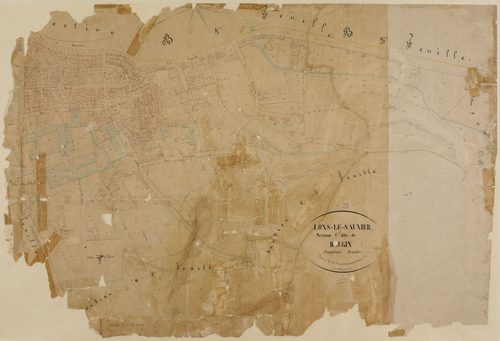 Lons-le-Saunier, section C, Rougin, feuille 5.géomètre : F. Olivier et Grenier