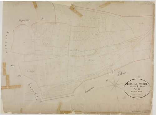 Lons-le-Saunier, section B, le Nord, feuille 1.géomètre : Grenier