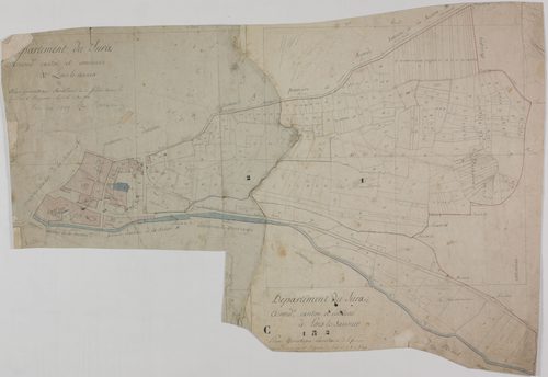 Lons-le-Saunier, section C, feuilles 1 et 2.