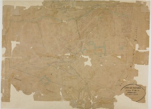 Lons-le-Saunier, section A, les Perrières, feuille 1.géomètre : F. Olivier et Grenier