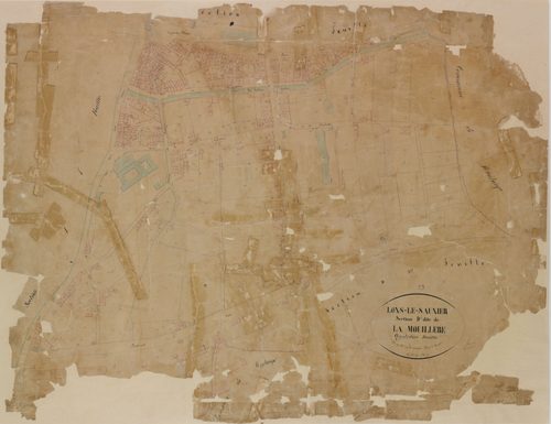 Lons-le-Saunier, section D, la Mouillère, feuille 4.géomètre : F. Olivier et Grenier