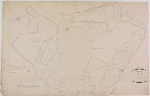 Loulle, section B, le Nord, feuille 2, 1ère partie.