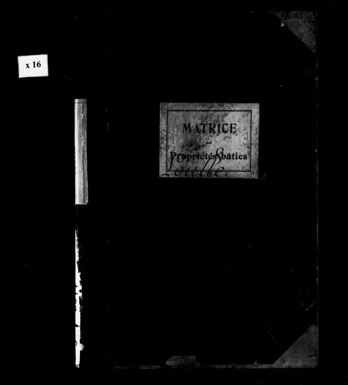 Matrice des propriétés bâties.