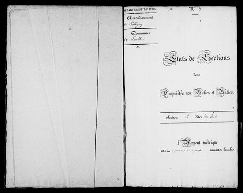Etat de sections.