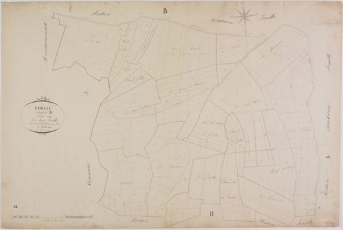 Loulle, section B, le Nord, feuille 5.