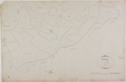 Loulle, section B, le Nord, feuille 8.