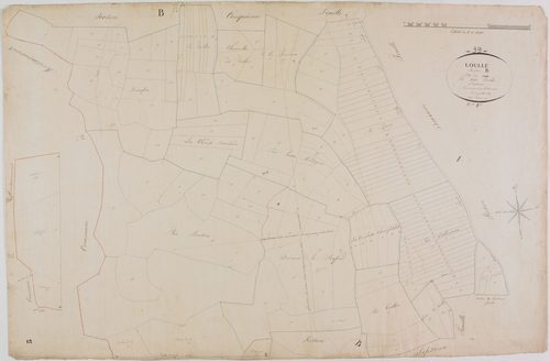 Loulle, section B, le Nord, feuille 6.