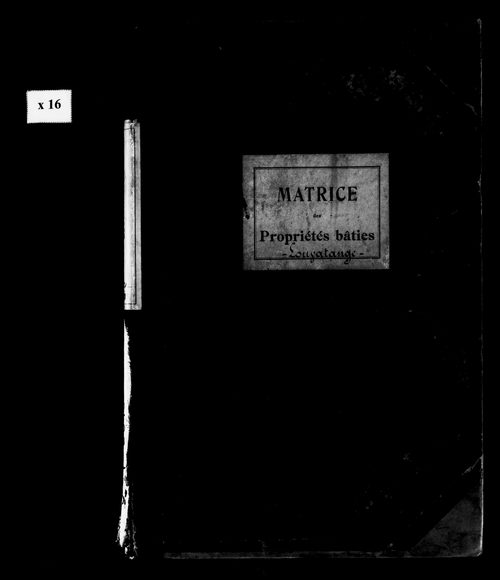Matrice des propriétés bâties.