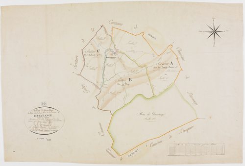 Louvatange, tableau d'assemblage.géomètre : Rosset