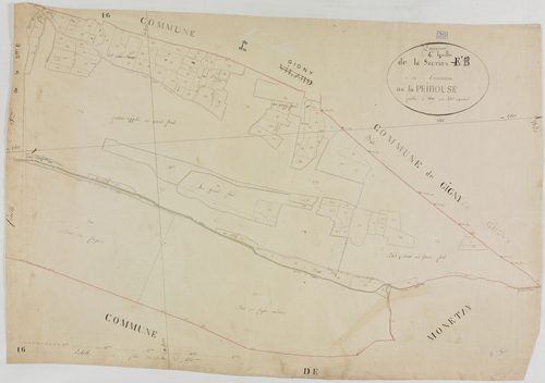 Louvenne, section E, la Pérouse, feuille 4.géomètre : Billet