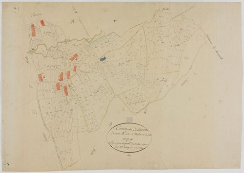 Louvenne, section B, l'Eglise et le Crêt, feuille 2.géomètre : Sauldubois