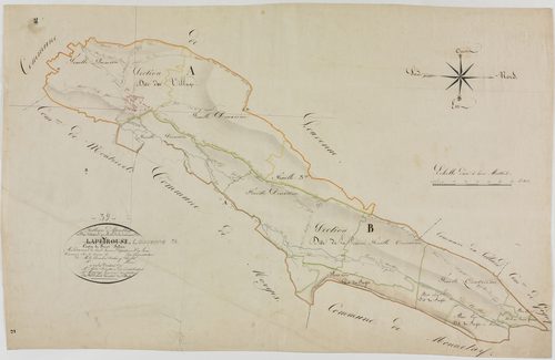 Louvenne, tableau d'assemblage, la Pérouse.géomètre : Parent