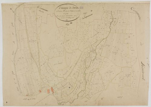 Louvenne, section B, l'Eglise et le Crêt, feuille 1.géomètre : Sauldubois