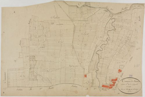 Louvenne, section C, Guynand, feuille 2.géomètre : Tabey