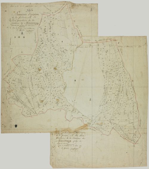 Macornay, section A, feuilles 1 et 2.géomètre : Outhier