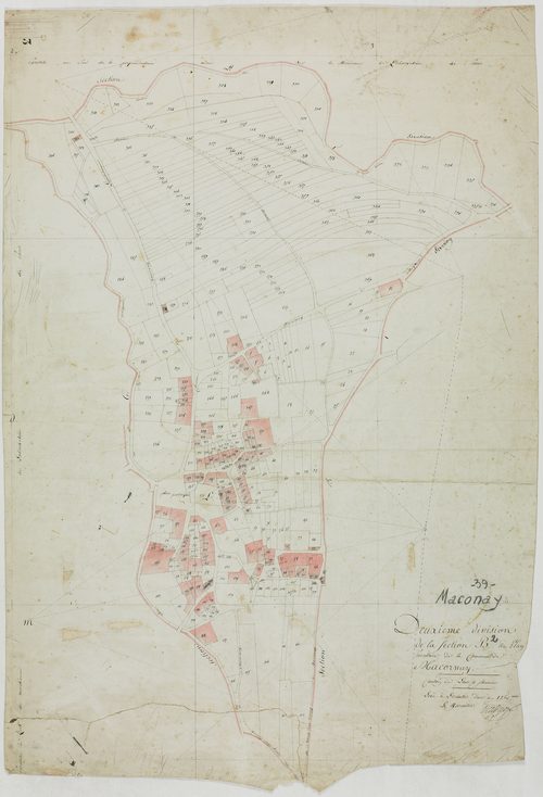 Macornay, section B, feuile 2.géomètre : Outhier