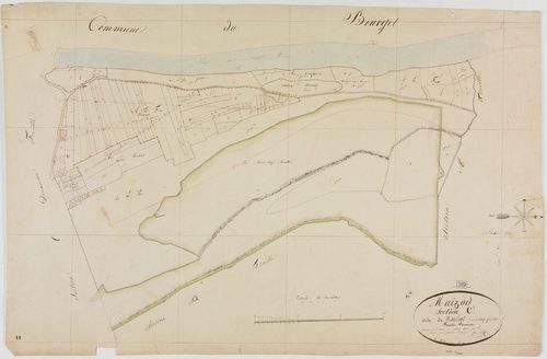 Maisod, section C, Brillat, feuille 1.géomètre : Chaunet cadet