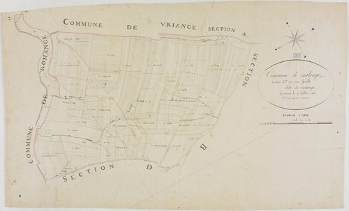 Malange, section C, Vriange, feuille unique.géomètre : David