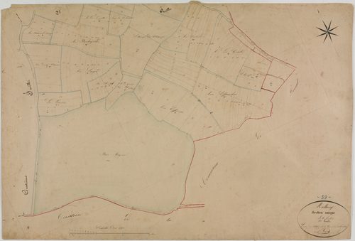 Mallerey, section unique, feuille 1.géomètre : Bénier