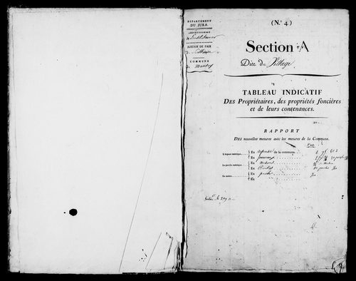 Etat de sections.