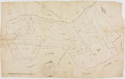 Mantry, section C, Sauvement, feuille 1.géomètre : Camuset