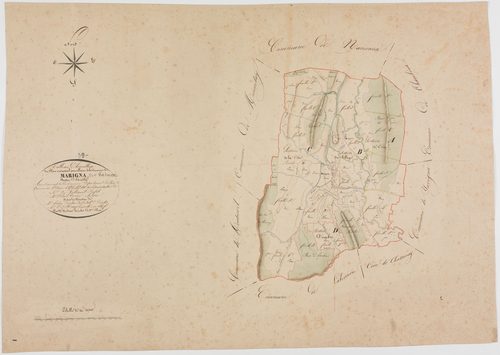Marigna-sur-Valouse, tableau d'assemblage.géomètre : Duchesne Henry