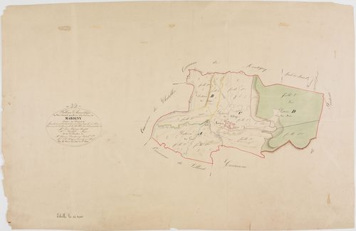 Marigny, tableau d'assemblage.géomètre : Olivier