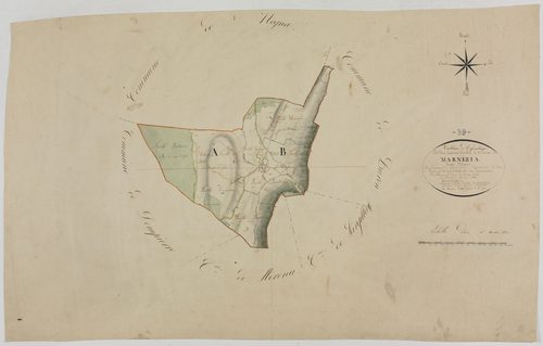 Marnézia, tableau d'assemblage.géomètre : Parent