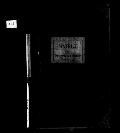 Matrice des propriétés bâties.