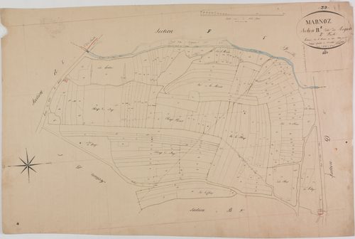 Marnoz, section B, Regeots, feuille 2.