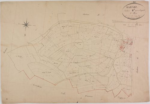 Marnoz, section B, Regeots, feuille 3.