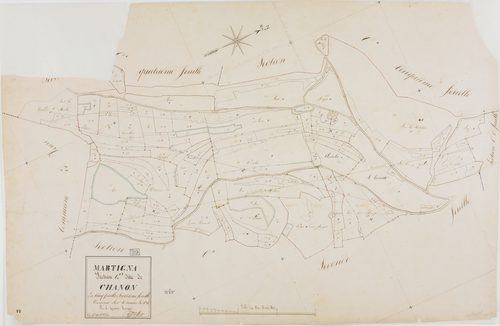 Martigna, section C, Chanon, feuille 3.géomètre : Cordier