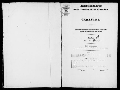Etat de sections.