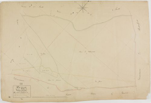 Maynal, section E, le Village, feuille 3.géomètre : Grenier