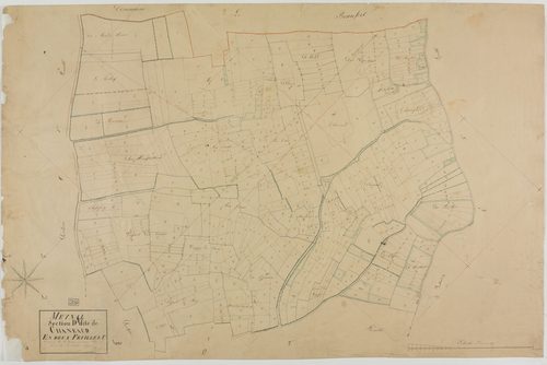 Maynal, section D, Chaneaud, feuille 1.géomètre : Grenier