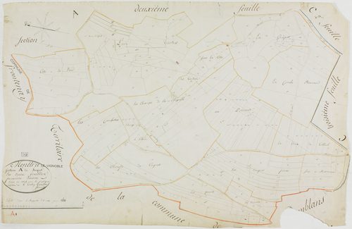 Menétru-le-Vignoble, section A, Fougnet, feuille 1.géomètre : Jannin