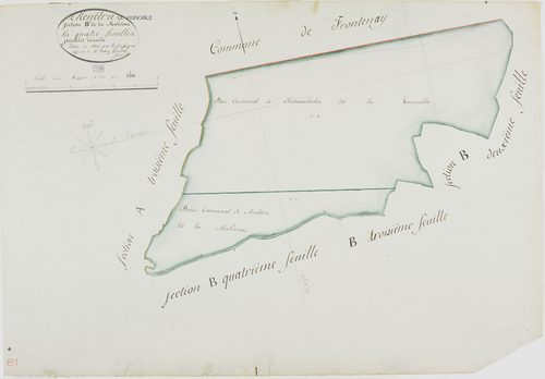 Menétru-le-Vignoble, section B, Malériat, feuille 1.géomètre : Jannin