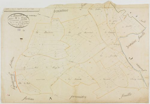Menétru-le-Vignoble, section A, Fougnet, feuille 2.géomètre : Jannin