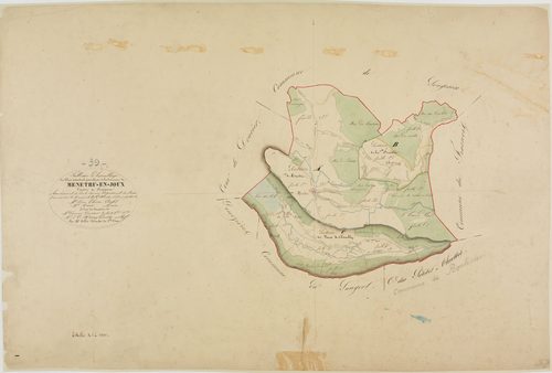 Menétrux-en-Joux, tableau d'assemblage.géomètre : Billet