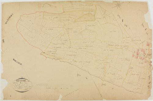 Menétrux-en-Joux, section A, Ménétru, feuille 1.géomètre : Billet