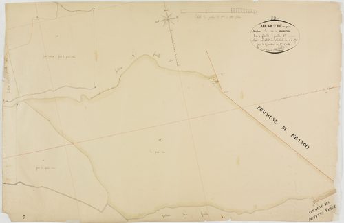 Menétrux-en-Joux, section A, Ménétru, feuille 6.géomètre : Billet