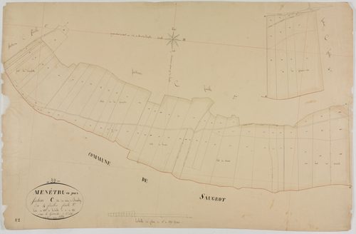 Menétrux-en-Joux, section C, Vaux de Chambly, feuille 3.géomètre : Billet