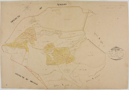 Menétrux-en-Joux, section A, Ménétru, feuille 5.géomètre : Billet
