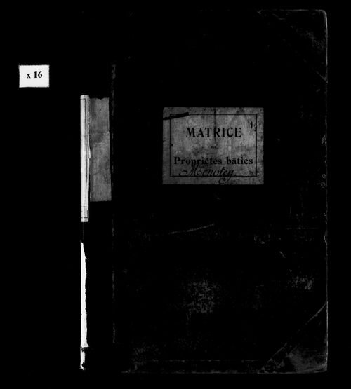 Matrice des propriétés bâties.