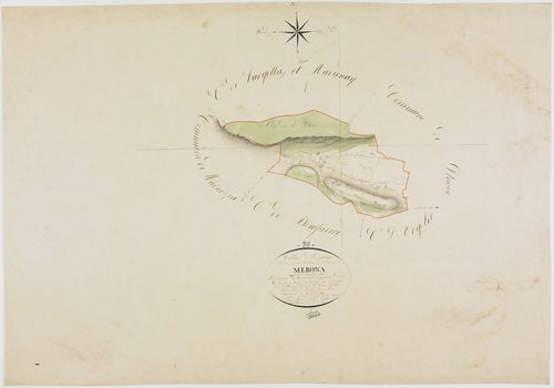 Mérona, tableau d'assemblage.géomètre : Parent