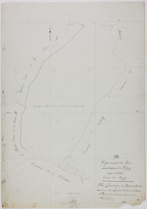 Mesnay, section A, feuille 4.
