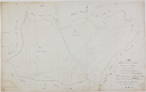 Mesnay, section A, les Petits Chaumois, feuilles 2 et 3.