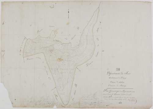 Mesnay, section D, Gravelle, Pommeret, Champ Fort, Champ Paillart, feuille 2.