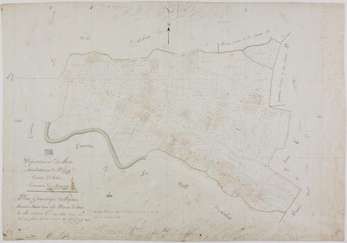Mesnay, section C, le Village, feuille 1.